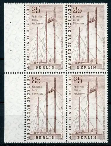 Berlin 4er Block Bogenrand 157 postfrisch #HU531