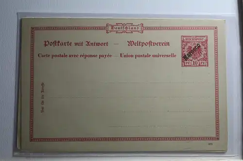 Deutsche Auslandspostämter Marokko P IV als Ganzsache ungebraucht #BA010