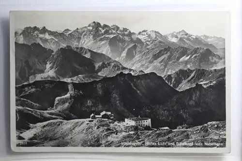 AK Mädelegabel Hohes Licht und Biberkopf vom Nebelhorn 1936 #PH237