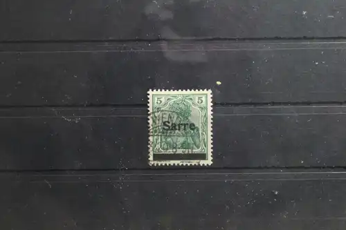 Saargebiet 4 gestempelt Vollstempel #TU061