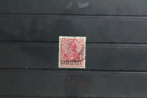 Saargebiet 48 gestempelt Vollstempel #TU077
