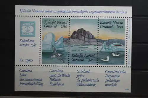 Grönland Block 1 mit 169-171 postfrisch #TU707