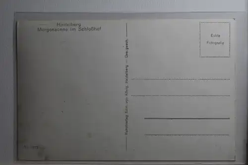 AK Heidelberg Morgensonne im Schlosshof #PH489