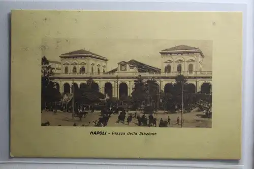 AK Neapel Piazza della Stazione 1913 #PH264