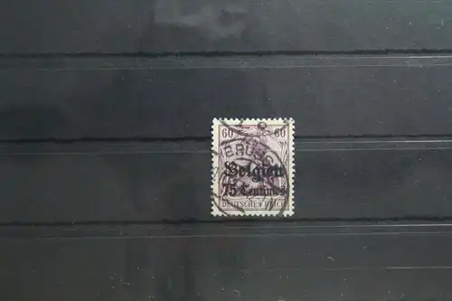 Deutsche Besetzung 1. WK Belgien 6 gestempelt Vollstempel #TT075