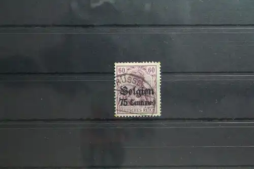 Deutsche Besetzung 1. WK Belgien 6 gestempelt Vollstempel #TT085