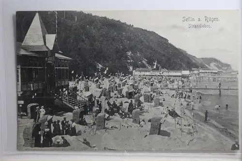 AK Sellin auf Rügen Strandleben 1909 #PH459
