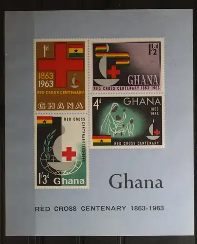 Ghana Block 8 mit 145-148 postfrisch #TT891