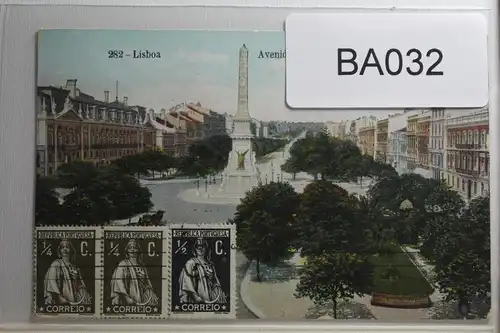 Portgual auf Postkarte als Mischfrankatur gelaufen #BA032