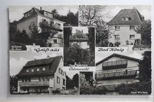 AK Bad König Mehrbildkarte (Haus Waldeck, Appel, Schum usw.) #PH472