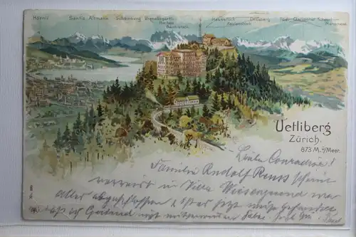 AK Zürich Uetliberg 873 m ü.M. 1904 #PH484