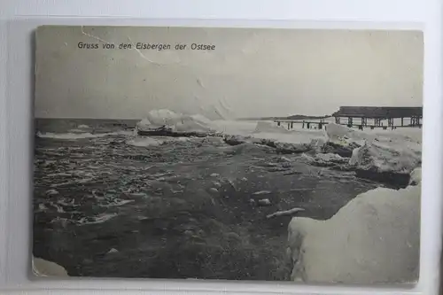 AK Ostsee Gruß von den Eisbergen der Ostsee 1912 #PH509