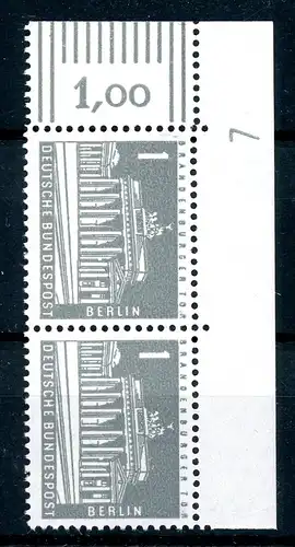 Berlin senkr. Paar 140 yw postfrisch DZ 7 #HU565