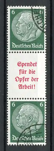 Deutsches Reich Zusammendruck S 126 gestempelt #HO281