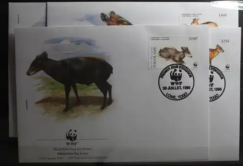 Togo 2456-2459 gestempelt als FDC #TU394