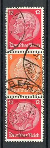 Deutsches Reich Zusammendruck S 111 gestempelt #HO278
