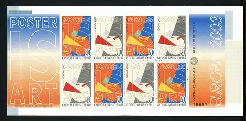 Zypern MH 4 postfrisch Cept 2003 #HO981