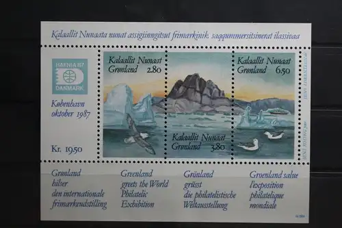 Grönland Block 1 mit 169-171 postfrisch #TU704