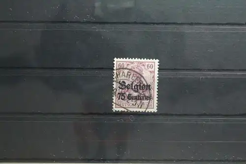Deutsche Besetzung 1. WK Belgien 6 gestempelt Vollstempel #TT092
