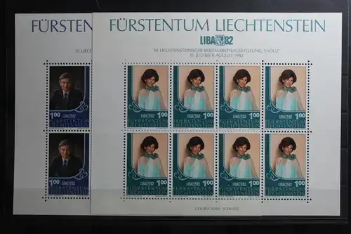 Liechtenstein 797-798 postfrisch als Kleinbogensatz #TU542