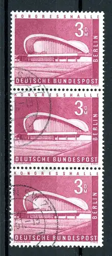 Berlin senkr. Dreierstreifen 154 gestempelt #HU628