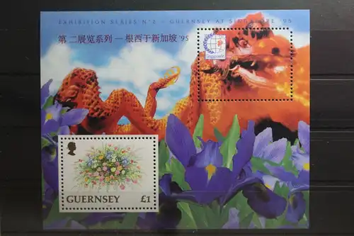 Großbritannien Guernsey Block 15 mit 566 postfrisch #TV875