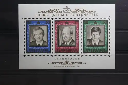 Liechtenstein Block 13 mit 942-944 postfrisch #TU902