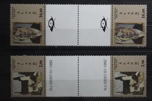 Finnland Alandinseln 61-62 postfrisch als Zwischenstegpaar #TU988