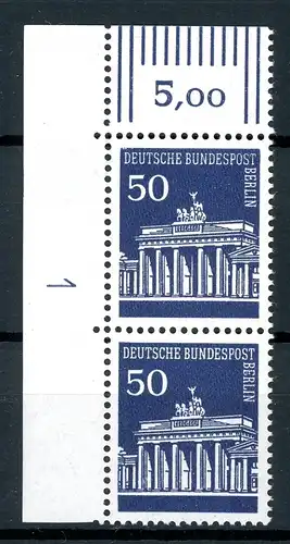 Berlin senkr. Paar 289 postfrisch DZ 1 #HU569