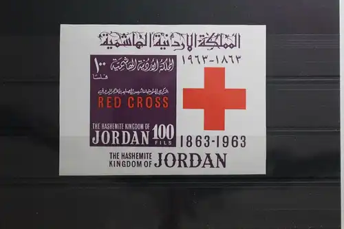 Jordanien Block 6 mit 415 postfrisch Rotes Kreuz #TV235