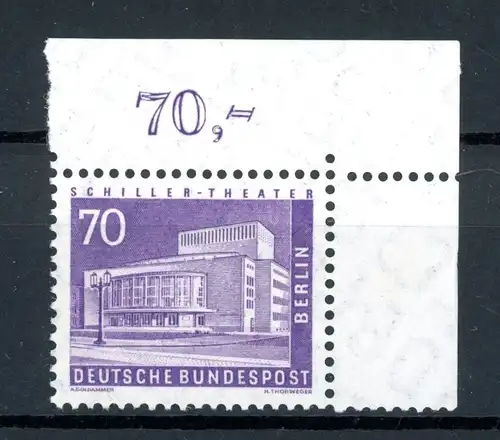 Berlin 152 v Eckrand or postfrisch #HU592