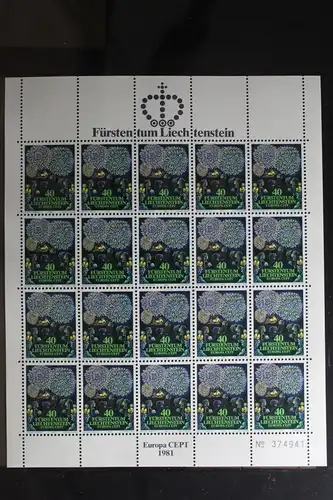 Liechtenstein 764-765 postfrisch als Kleinbogensatz #TU540