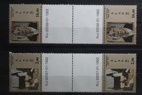 Finnland Alandinseln 61-62 postfrisch als Zwischenstegpaar #TU986