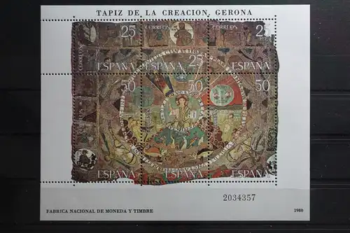 Spanien Block 22 mit 2476-2481 postfrisch #TU443