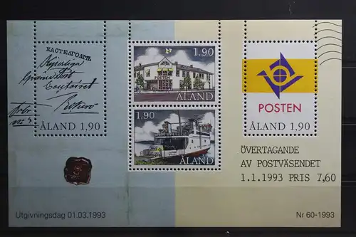 Finnland Alandinseln Block 2 mit 66-69 postfrisch #TV034