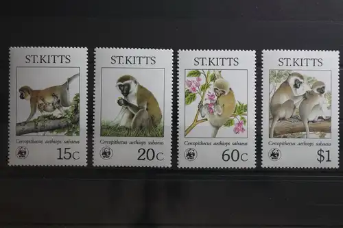 St. Kitts 184-187 postfrisch Meerkatzen #TS862