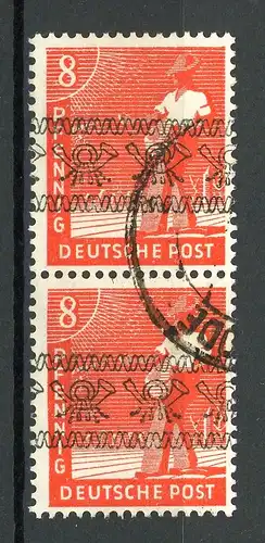 Bizone senkr. Paar 38 I aa gestempelt Farbbestimmung Arge #HO290