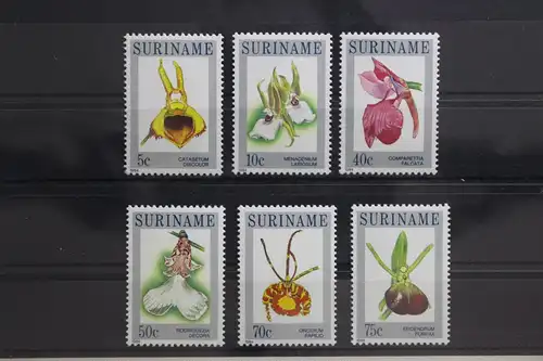 Suriname 1065-1070 postfrisch Orchideen Blumen #TS828