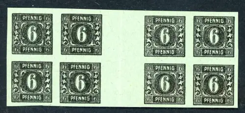 SBZ Mecklenburg-Vorpommern 8 x ZW U (2x) postfrisch gefaltet #GJ245