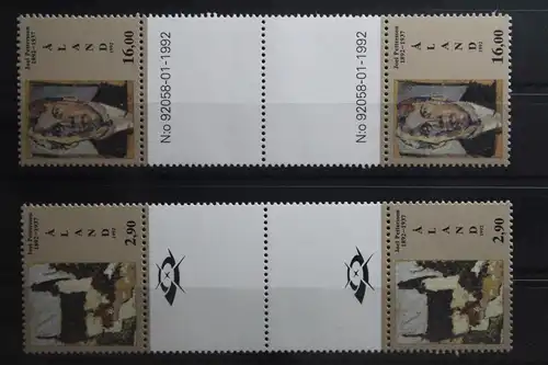 Finnland Alandinseln 61-62 postfrisch als Zwischenstegpaar #TU991