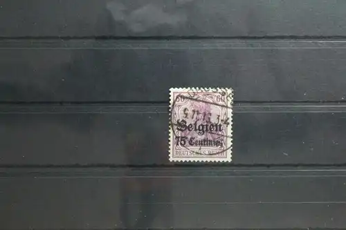 Deutsche Besetzung 1. WK Belgien 6 gestempelt Vollstempel #TT088