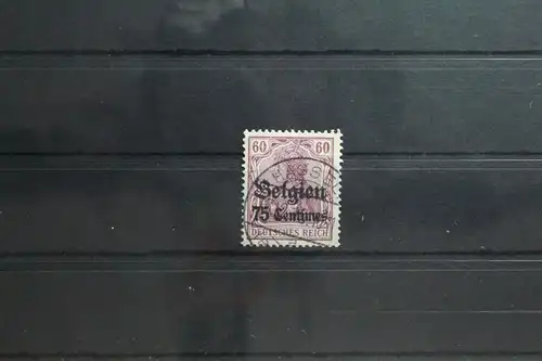 Deutsche Besetzung 1. WK Belgien 6 gestempelt Vollstempel #TT087