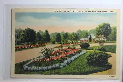 AK USA Flower Beds and Conervatory in Hanscom Park, Omaha #PH612