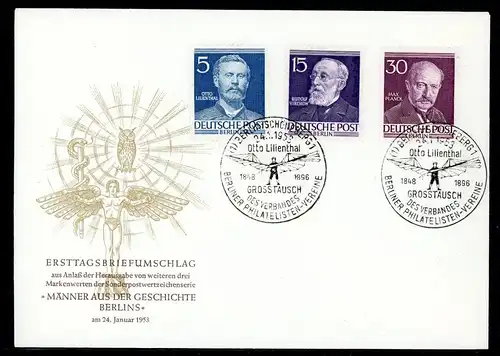 Berlin 92 + 96 + 99 amtlicher Ersttagesbrief/FDC #HU675