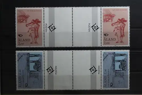 Finnland Alandinseln 70-71 postfrisch als Zwischenstegpaar #TU999