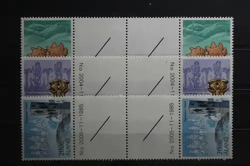 Finnland Alandinseln 16-18 postfrisch als Zwischenstegpaar #TV031