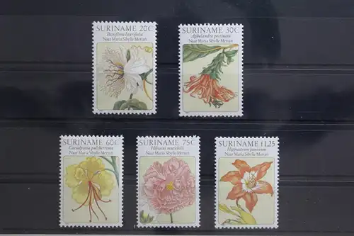 Suriname 929-933 postfrisch Blumen Blüten Natur #TS826