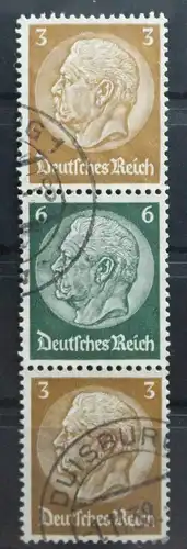 Deutsches Reich Zd S152 gestempelt Zusammendruck #TW081