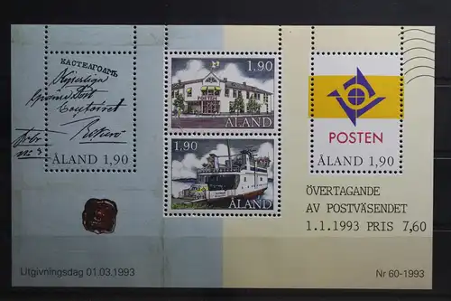 Finnland Alandinseln Block 2 mit 66-69 postfrisch #TV037
