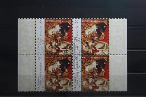 BRD 2628 gestempelt als 4er Eckrand #TX281